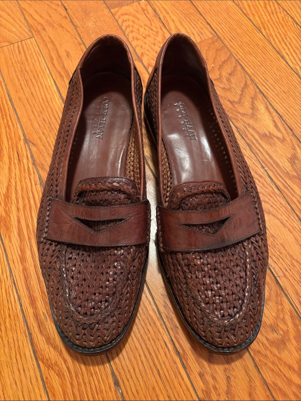 Cole Haan woven loafers